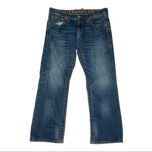 Rock Revival Jeans Tommy Straight Leg Blue Denim Men’s Size 38x30